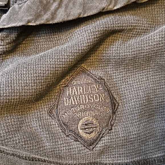 Harley-Davidson Embroidered Thermal Faded Zip-Up Hoodie - Picture 4 of 5
